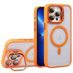 For iPhone 13 Pro U1 Invisible Lens Holder Acrylic + TPU MagSafe Magnetic Phone Case(Orange)