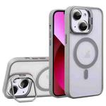 For iPhone 13 U1 Invisible Lens Holder Acrylic + TPU MagSafe Magnetic Phone Case(Grey)