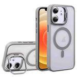 For iPhone 12 U1 Invisible Lens Holder Acrylic + TPU MagSafe Magnetic Phone Case(Grey)