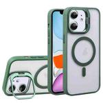 For iPhone 11 U1 Invisible Lens Holder Acrylic + TPU MagSafe Magnetic Phone Case(Green)