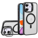 For iPhone 11 U1 Invisible Lens Holder Acrylic + TPU MagSafe Magnetic Phone Case(Black)