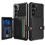 For Samsung Galaxy S24+ 5G Magnetic Wallet Card Bag Leather Phone Case(Black)