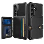 For Samsung Galaxy S24 5G Magnetic Wallet Card Bag Leather Phone Case(Black)