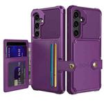 For Samsung Galaxy S24 5G Magnetic Wallet Card Bag Leather Phone Case(Purple)