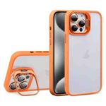 For iPhone 15 Pro Max U1 Invisible Lens Holder Acrylic + TPU Shockproof Phone Case(Orange)