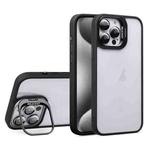 For iPhone 15 Pro U1 Invisible Lens Holder Acrylic + TPU Shockproof Phone Case(Black)