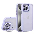 For iPhone 15 Pro U1 Invisible Lens Holder Acrylic + TPU Shockproof Phone Case(Light Purple)