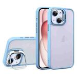 For iPhone 15 Plus U1 Invisible Lens Holder Acrylic + TPU Shockproof Phone Case(Sierra Blue)