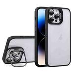 For iPhone 14 Pro Max U1 Invisible Lens Holder Acrylic + TPU Shockproof Phone Case(Black)