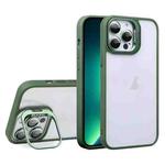 For iPhone 13 Pro Max U1 Invisible Lens Holder Acrylic + TPU Shockproof Phone Case(Green)