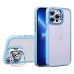 For iPhone 13 Pro U1 Invisible Lens Holder Acrylic + TPU Shockproof Phone Case(Sierra Blue)