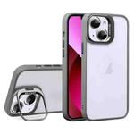 For iPhone 13 U1 Invisible Lens Holder Acrylic + TPU Shockproof Phone Case(Grey)