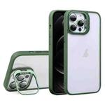 For iPhone 12 Pro U1 Invisible Lens Holder Acrylic + TPU Shockproof Phone Case(Green)