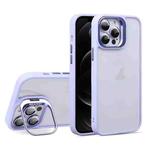 For iPhone 12 Pro U1 Invisible Lens Holder Acrylic + TPU Shockproof Phone Case(Light Purple)