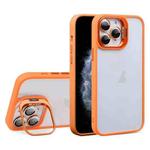 For iPhone 11 Pro Max U1 Invisible Lens Holder Acrylic + TPU Shockproof Phone Case(Orange)