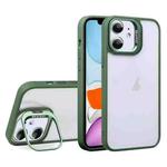 For iPhone 11 U1 Invisible Lens Holder Acrylic + TPU Shockproof Phone Case(Green)