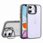 For iPhone 11 U1 Invisible Lens Holder Acrylic + TPU Shockproof Phone Case(Grey)