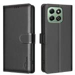For Honor X6b Litchi Texture RFID Anti-theft Leather Phone Case(Black)
