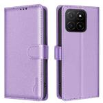 For Honor X5b Litchi Texture RFID Anti-theft Leather Phone Case(Purple)