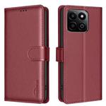 For Honor 200 Smart / X7C Litchi Texture RFID Anti-theft Leather Phone Case(Red)