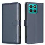 For Honor X8c 4G Litchi Texture RFID Anti-theft Leather Phone Case(Blue)