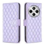 For Redmi 14C 4G Diamond Lattice Wallet Flip Leather Phone Case(Purple)