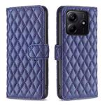 For Redmi Note 14 5G Diamond Lattice Wallet Flip Leather Phone Case(Blue)