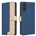 For Samsung Galaxy A16 5G Color Matching RFID Anti-theft Leather Phone Case(Blue)