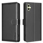 For Samsung Galaxy A06 Litchi Texture RFID Anti-theft Leather Phone Case(Black)