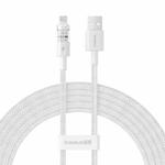 Baseus Gem Transparent 2.4A USB to 8 Pin Fast Charging Data Cable, Length:2m(White)