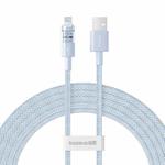 Baseus Gem Transparent 2.4A USB to 8 Pin Fast Charging Data Cable, Length:2m(Blue)