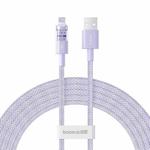 Baseus Gem Transparent 2.4A USB to 8 Pin Fast Charging Data Cable, Length:2m(Purple)