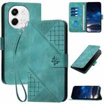 For Tecno Pova 6 Neo 5G / Spark 30 5G Grid Butterfly Embossed Pattern Leather Phone Case with Lanyard(Light Blue)