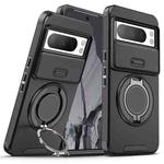 For Google Pixel 8 Pro Sliding Camshield Ring Holder Phone Case(Black)