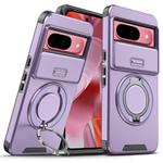 For Google Pixel 9 / 9 Pro Sliding Camshield Ring Holder Phone Case(Purple)