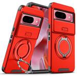 For Google Pixel 9 / 9 Pro Sliding Camshield Ring Holder Phone Case(Red)