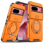 For Google Pixel 9 / 9 Pro Sliding Camshield Ring Holder Phone Case(Orange)