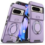For Google Pixel 9 Pro XL Sliding Camshield Ring Holder Phone Case(Purple)