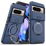For Google Pixel 9 Pro XL Sliding Camshield Ring Holder Phone Case(Blue)