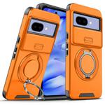 For Google Pixel 9a Sliding Camshield Ring Holder Phone Case(Orange)