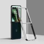 For Motorola Razr 60 Ultra 6D Electroplating PC Shockproof Phone Case(Silver)