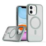 For iPhone 11 TPU Hybrid PC Inner Magnetic MagSafe Phone Case(Grey)