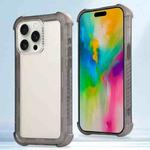 For iPhone 16 Pro Max Transparent Matte TPU Hybrid PC 3-in-1 Phone Case(Grey)