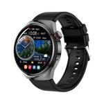 LEMFO LF38 1.6 inch IPS Screen Silicone Strap Smart Watch Supports Blood Oxygen Monitoring(Black)