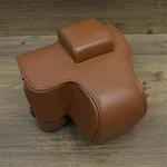 For FUJIFILM X-S20 Full Body Leather Camera Case Bag with Strap(Brown)