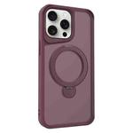 For iPhone 15 Pro Max Invisible Fulcrum Holder MagSafe Phone Case(Wine Red)