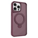 For iPhone 15 Pro Invisible Fulcrum Holder MagSafe Phone Case(Wine Red)