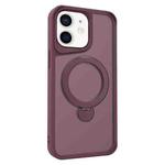 For iPhone 12 / 12 Pro Invisible Fulcrum Holder MagSafe Phone Case(Wine Red)