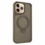 For iPhone 11 Pro Invisible Fulcrum Holder MagSafe Phone Case(Coffee)