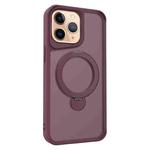 For iPhone 11 Pro Max Invisible Fulcrum Holder MagSafe Phone Case(Wine Red)